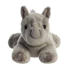 Aurora Rodney Rhino plush gray full body shot ideal for play.