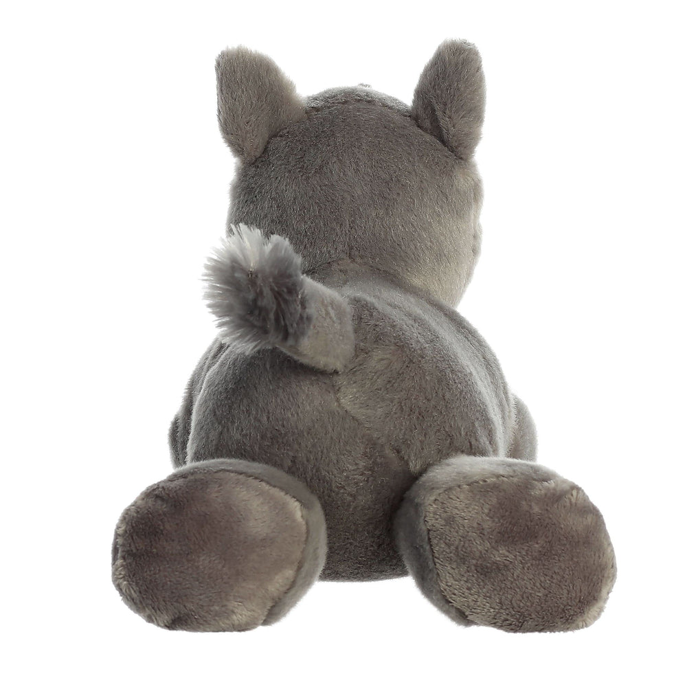 Aurora Rodney Rhino plush gray resting pose for lifelike display.