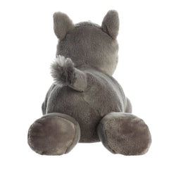 Aurora Rodney Rhino plush gray resting pose for lifelike display.