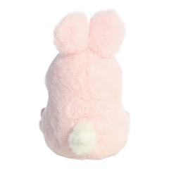 Size guide image for Aurora Round Rolly Pet Bunny Pink, about 5 inches tall.