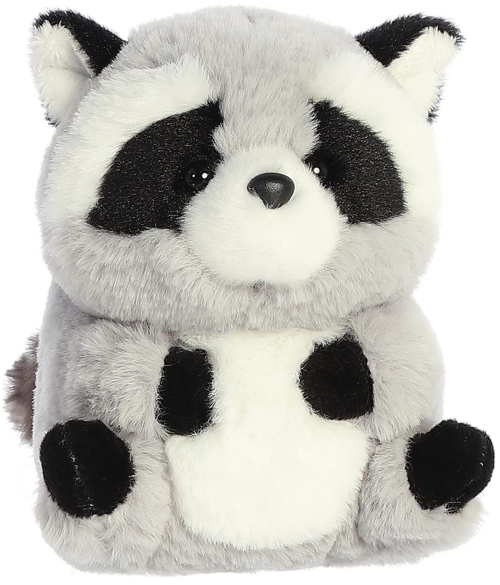 Aurora Ripley Raccoon plush contains bean pellets for stability and safe play