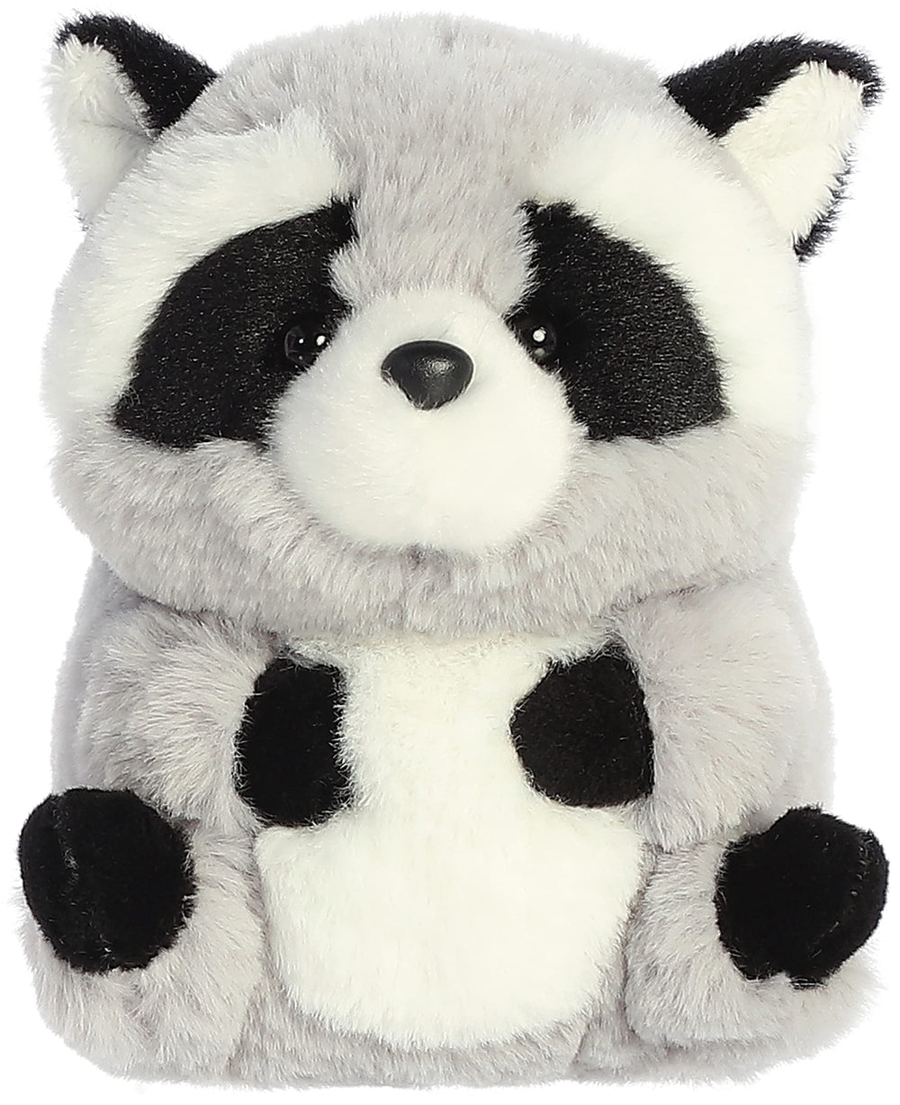 Aurora Ripley Raccoon plush, gray, 5 inches, compact cuddle friend for travel