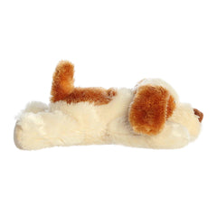 Aurora Scruff mini Flopsie dog plush relaxed pose, ideal for cozy pretend play.