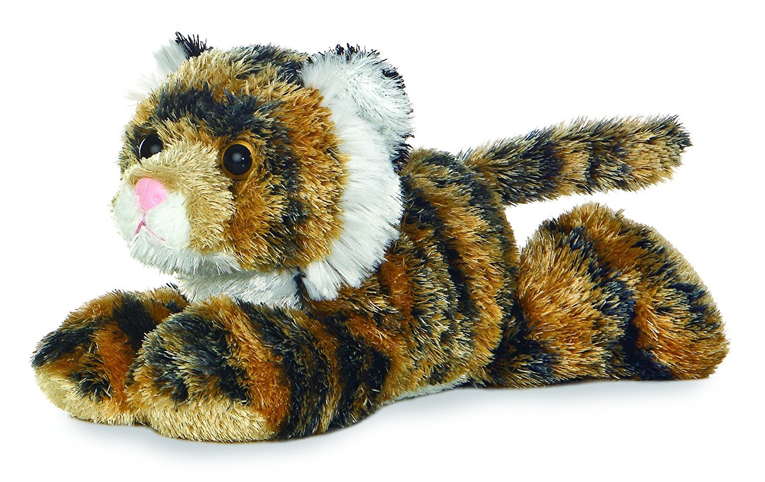 Aurora Shazam White Tiger 8-inch plush provides gentle touch for bedtime and travel.