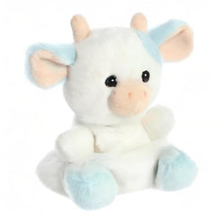 Aurora Skyla Blueberry Cow plush in room decor display ready