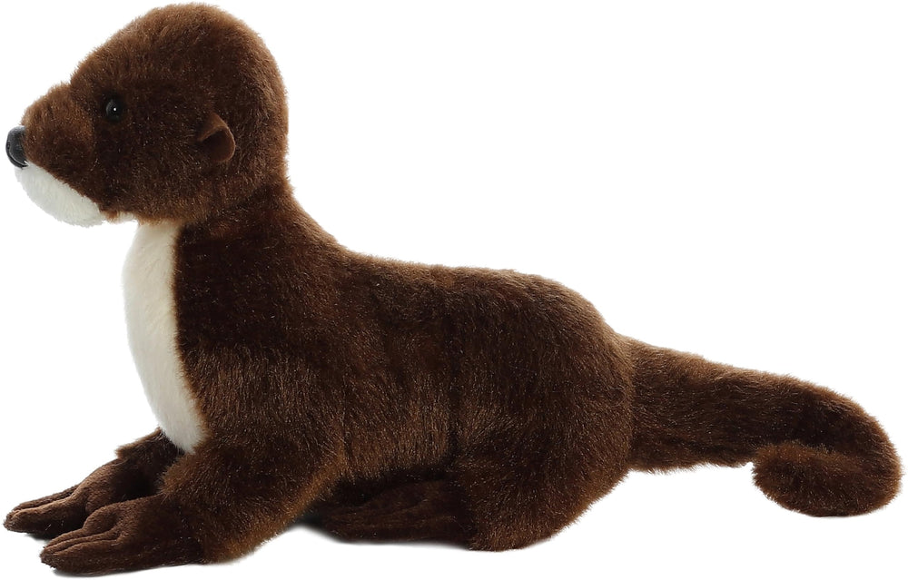Aurora Sliddy otter plush with white belly detail perfect for pretend water adventures.