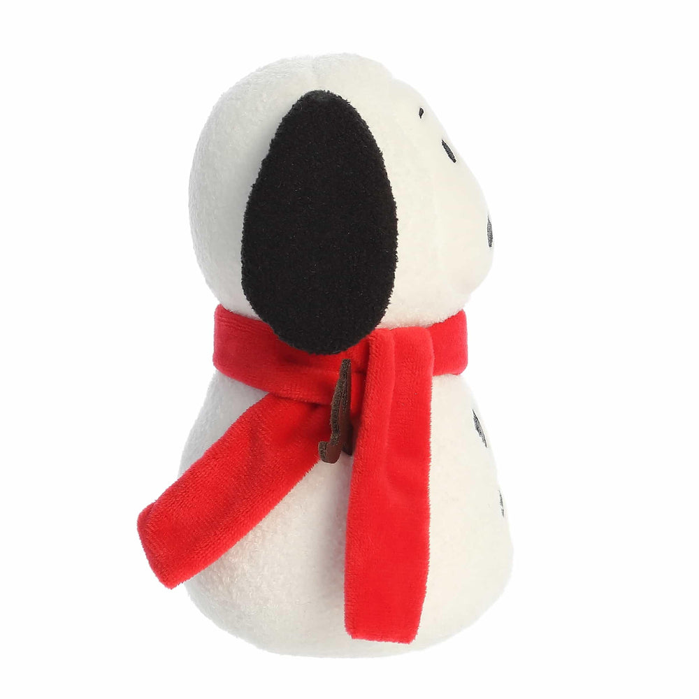 Snoopy-inspired Snow Beagle in cuddle-ready pose for kids.
