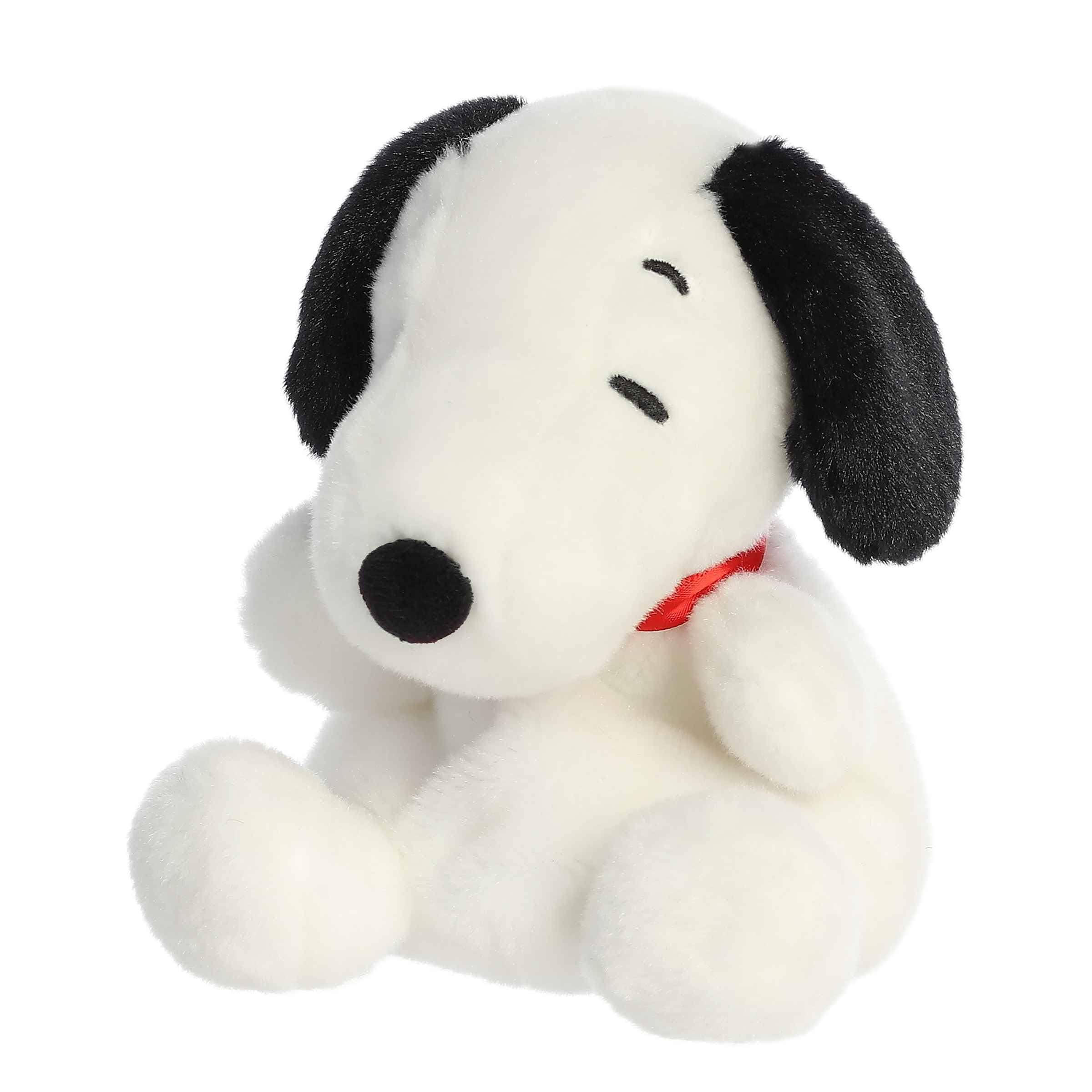 Aurora Snoopy Palm Pals feature iconic ears and soft fur for fun moments.