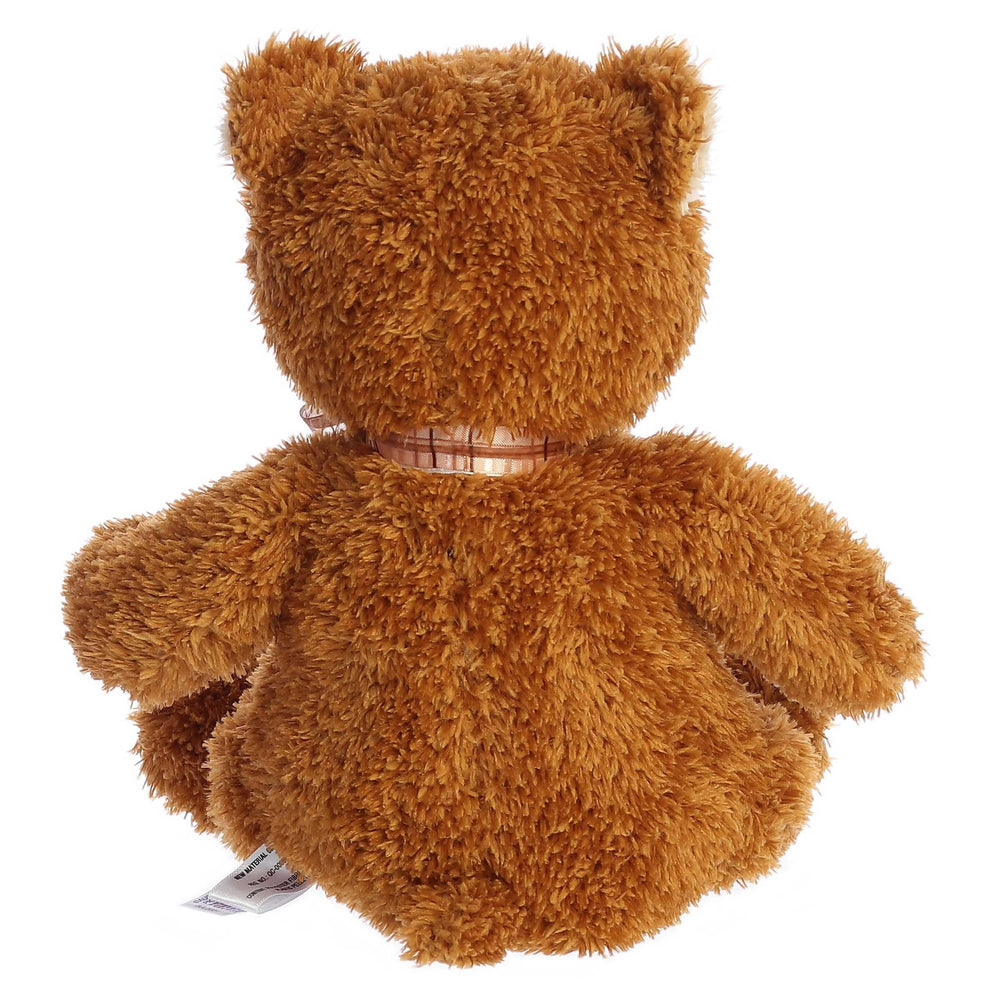 Aurora Snuggly Bear Brown Sugar plush—bean pellets provide stable, comforting hold.
