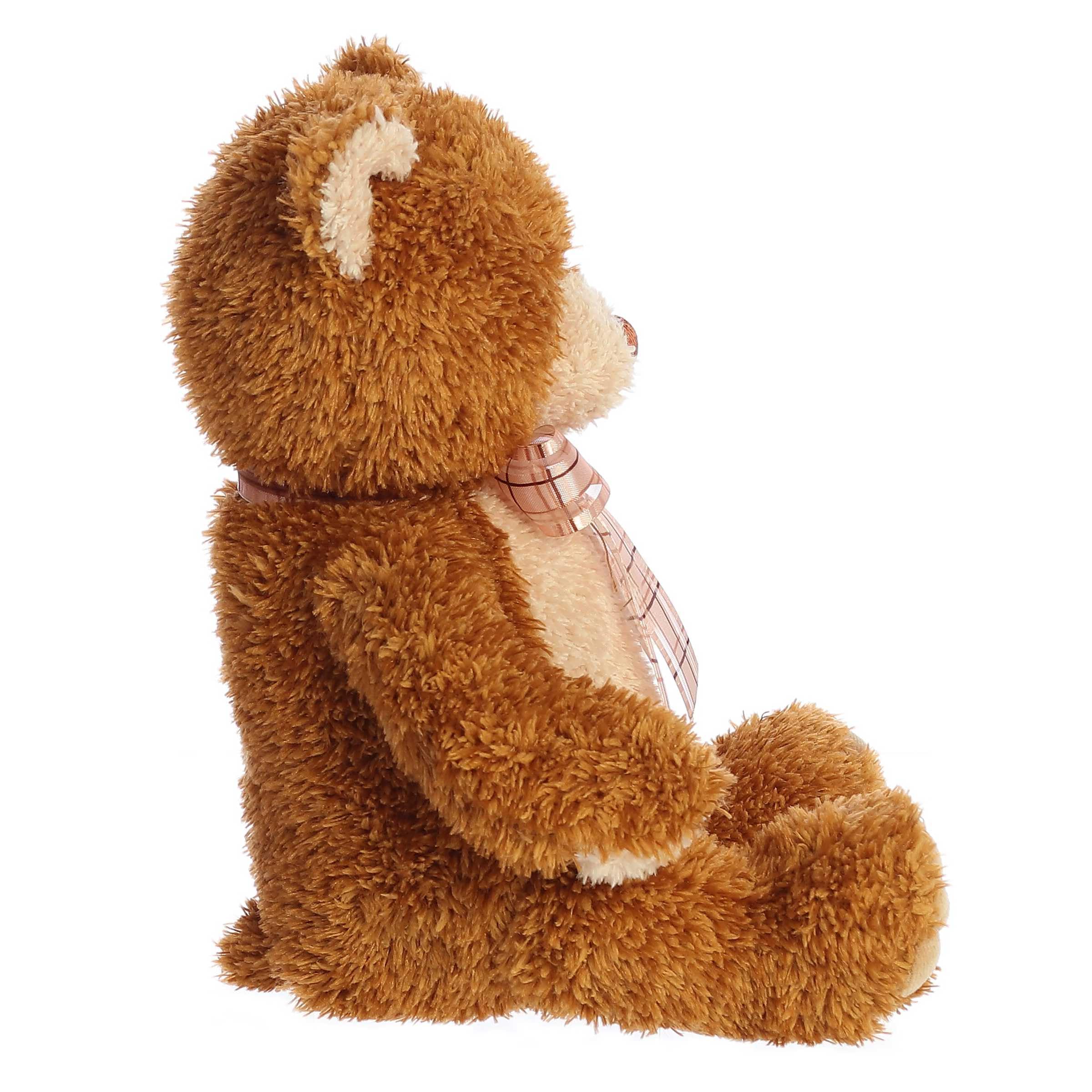 Aurora Snuggly Bear Brown Sugar plush—safety eyes and durable stitching for lasting companionship.