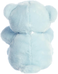 Aurora Snuggly Comfy Bear blue durable stitching for lasting hugs.