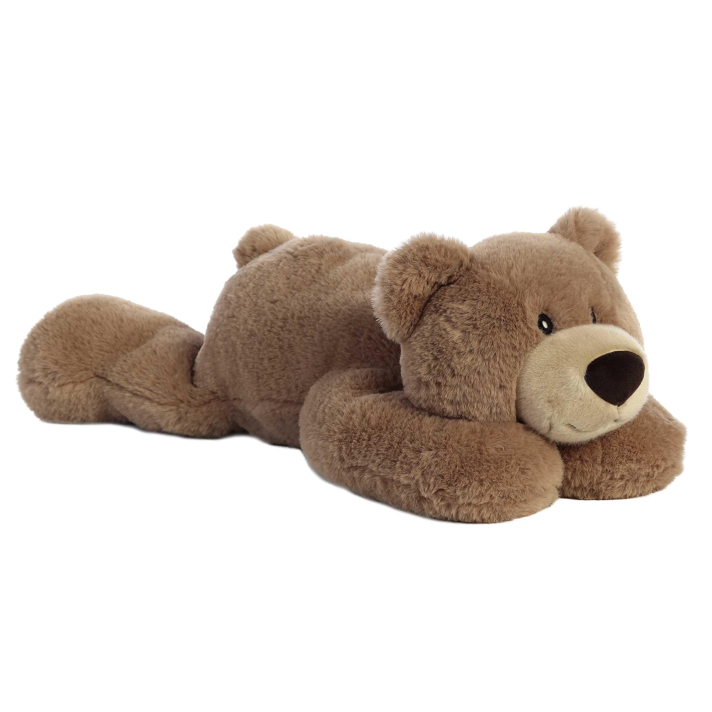 Aurora Snuggly Hugga-Wug Bear face close-up emphasizes safe, kid-friendly eyes.