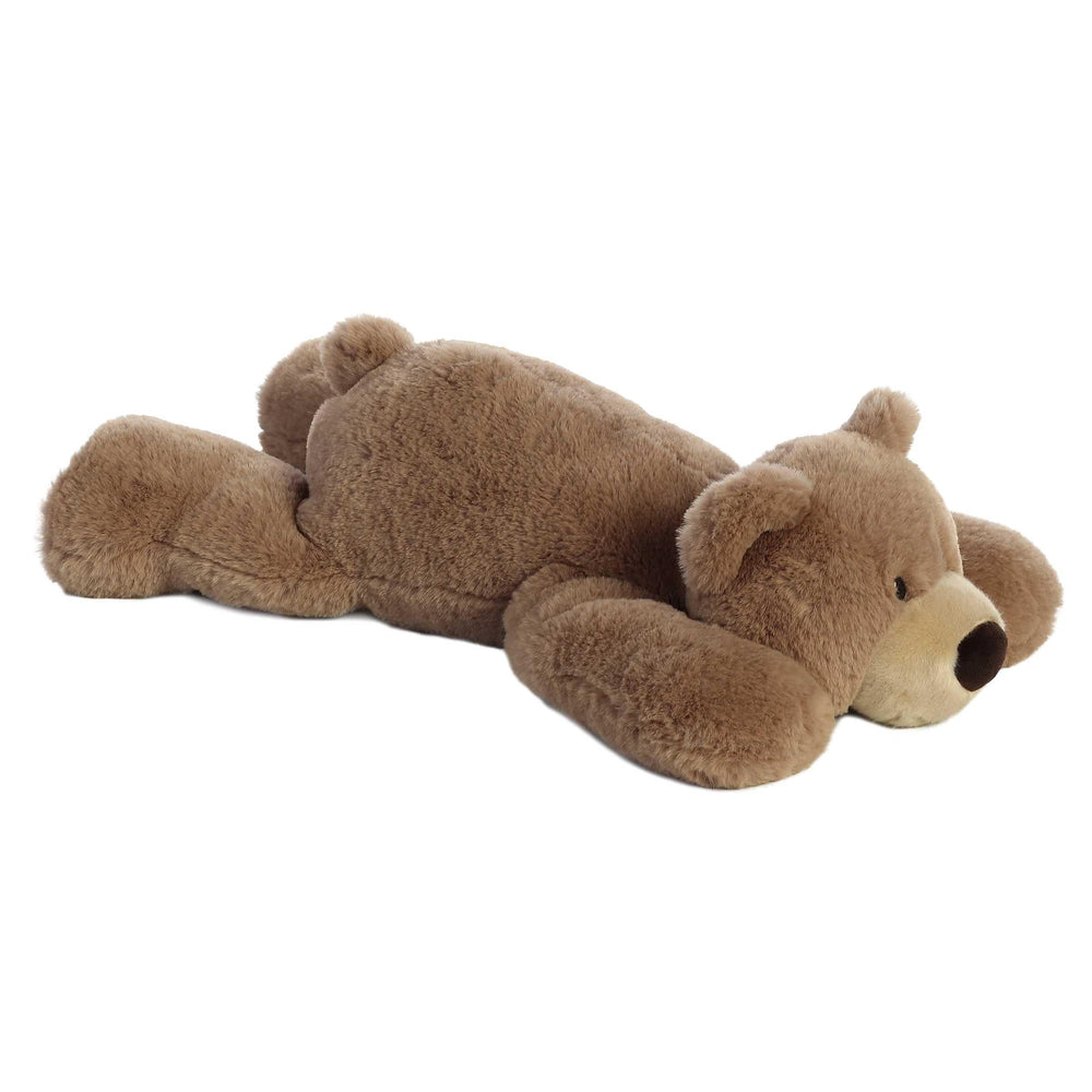 Aurora Snuggly Hugga-Wug Bear stitching detail demonstrates durability for long-lasting companionship.