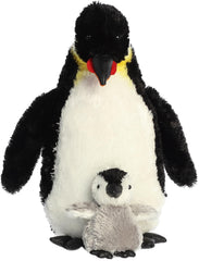 Aurora soft-textured penguin plush crafted for cozy cuddles and durable use.