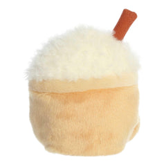 Aurora Speckle Pumpkin Spice Latte plush with cinnamon stick, charming seasonal prop.