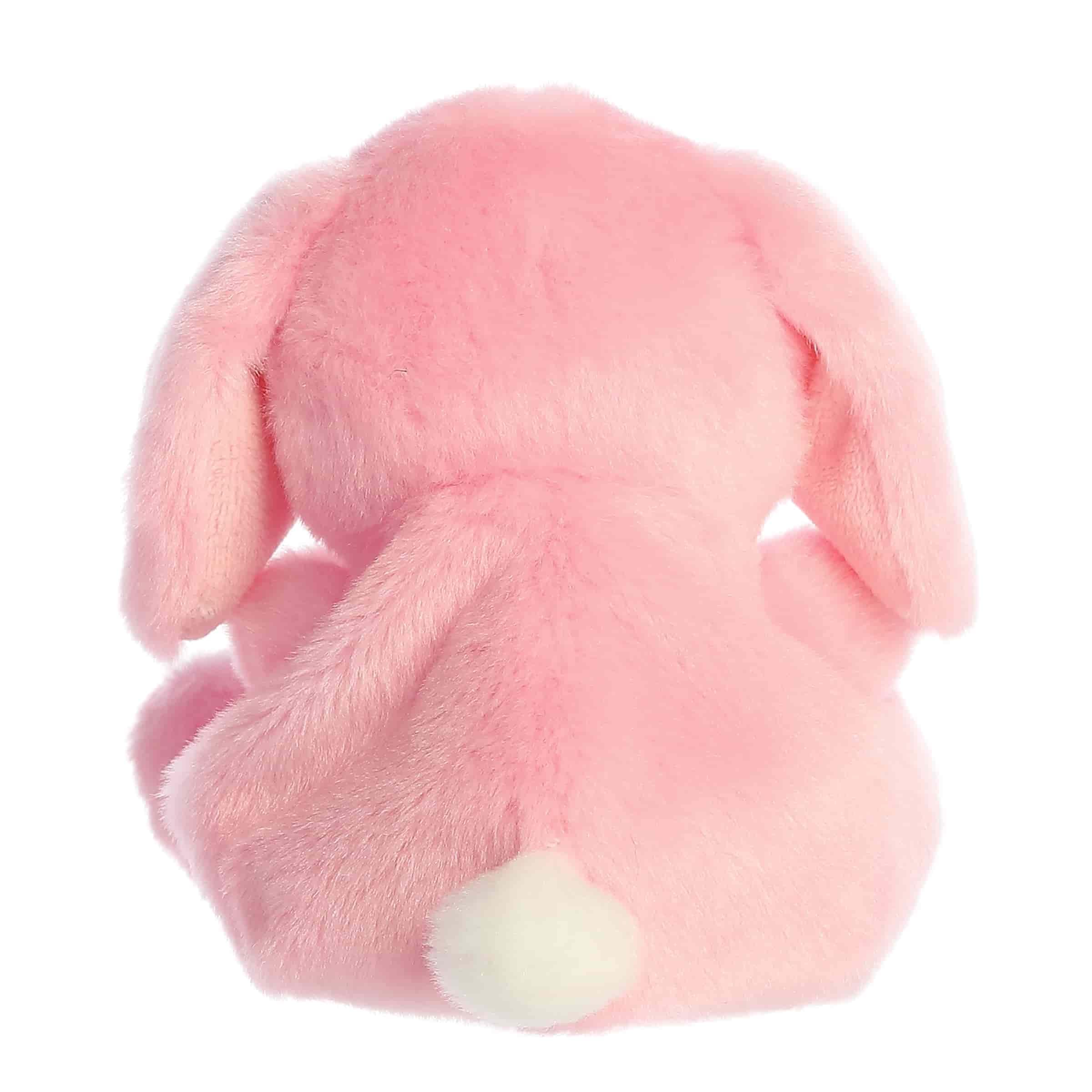 Aurora Adorable Palm Pals Petal Pink Lop Bunny display promotes spring-themed decor and cozy vibes.