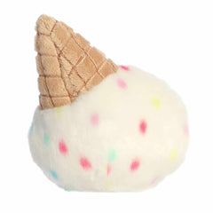Aurora Sprinkle Ice Cream Palm Pals close-up reveals soft plush fabric and stability.