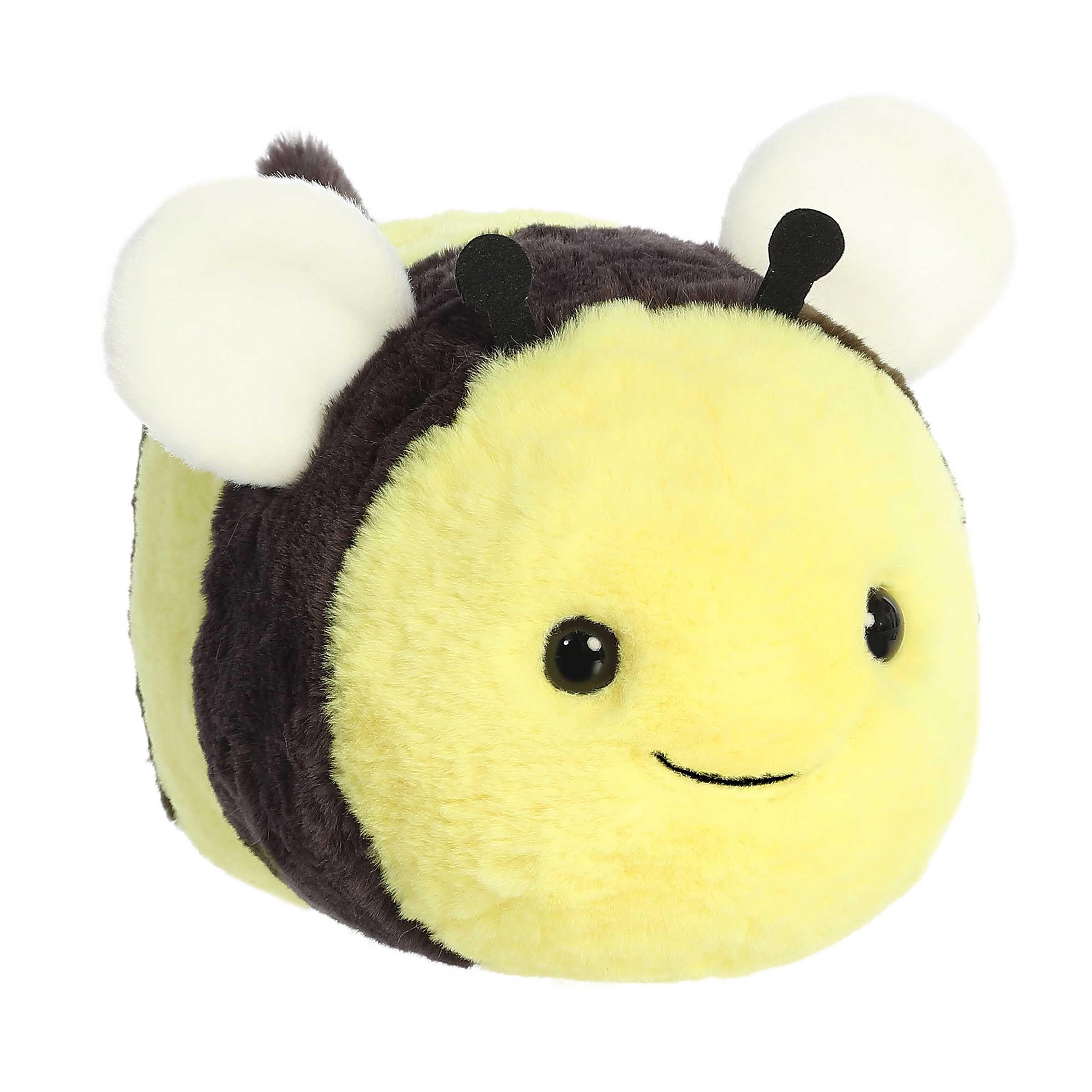 Aurora Spudsters Bee Plush yellow 10-inch size ideal for cuddling and gifting.