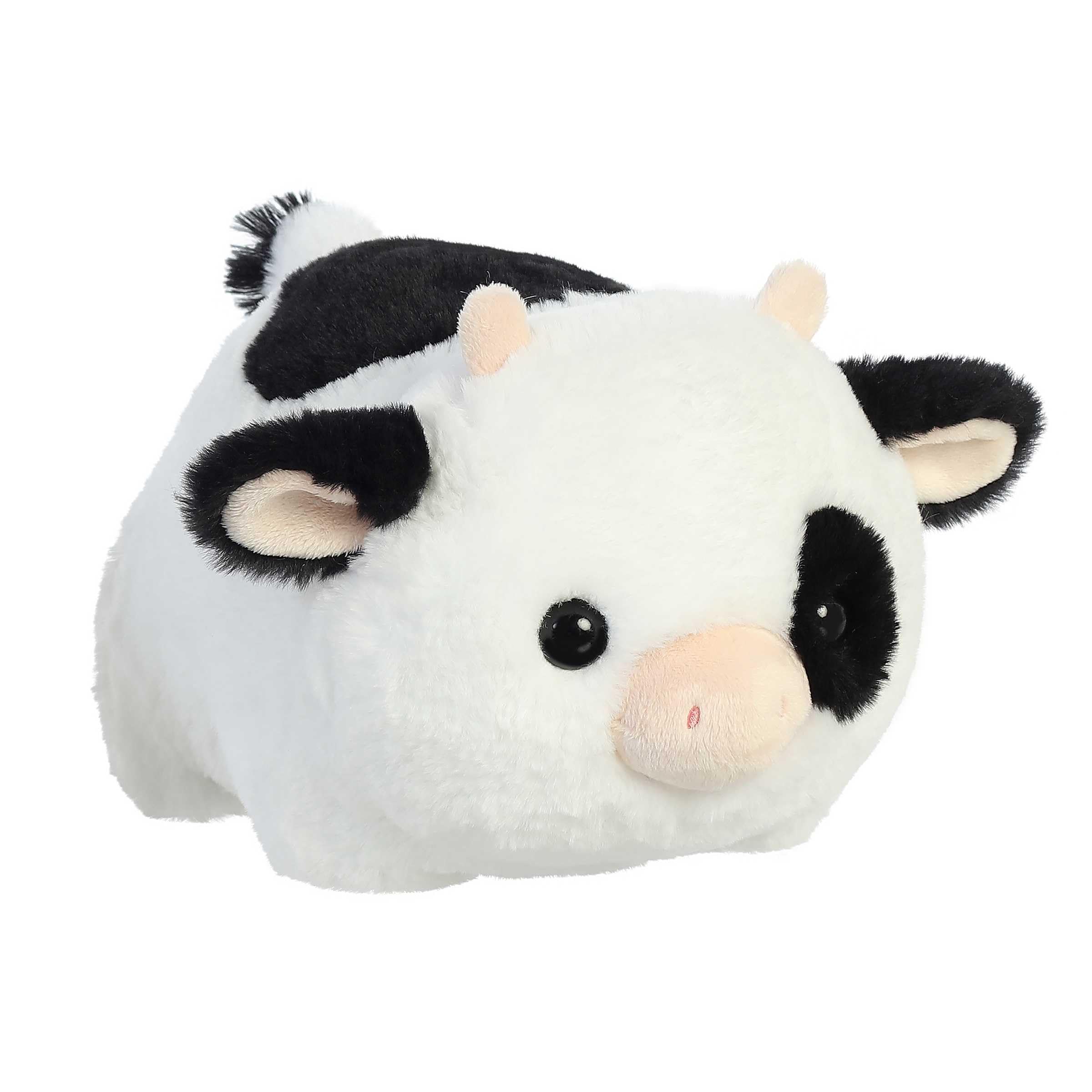 Close-up of Tutie Cow face showing plush softness and friendly expression.
