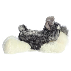 Aurora Stein plush gray fur texture highlighting deluxe softness