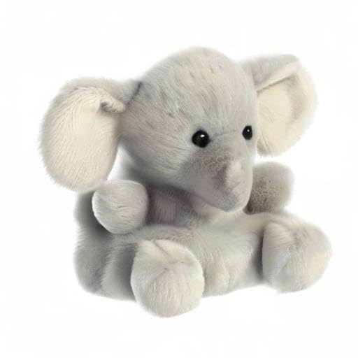 Aurora Stomps Elephant held in hands demonstrates palm-sized portability.