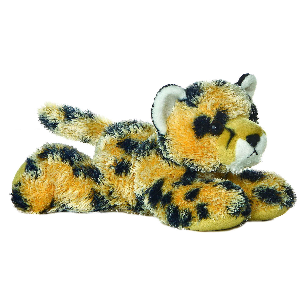 Aurora Streak cheetah plush brown; soft cuddle buddy for kids and families