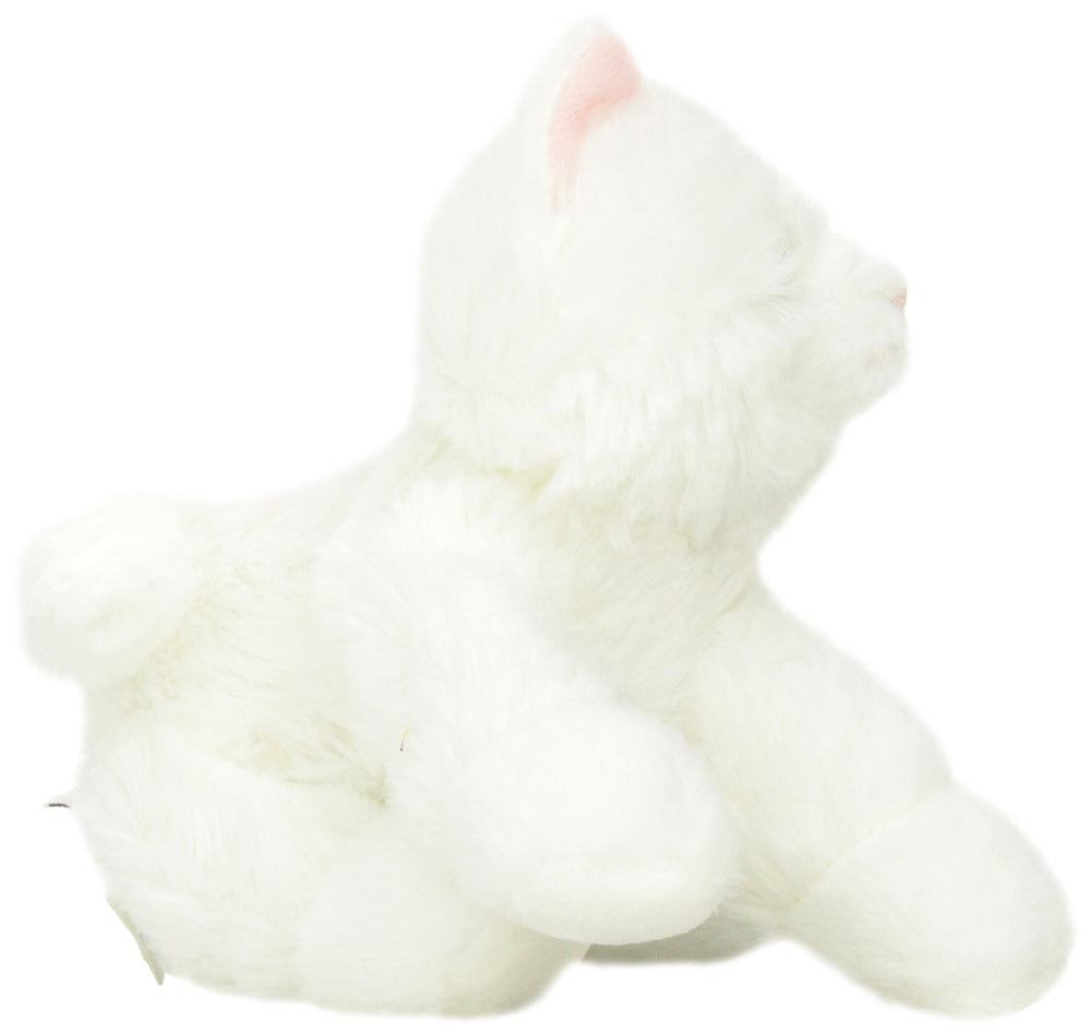 Aurora Sugar Too mini Flopsie white 8in, side body view for detail.