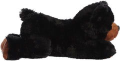 Aurora Sullivan Flopsie bear lying on belly supports easy, interactive play.