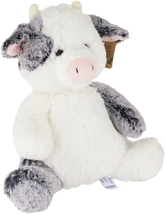 Aurora Sweet and Soft Clementine Cow 12-inch left view for cuddling.