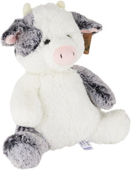 Aurora Sweet and Soft Clementine Cow 12-inch left view for cuddling.