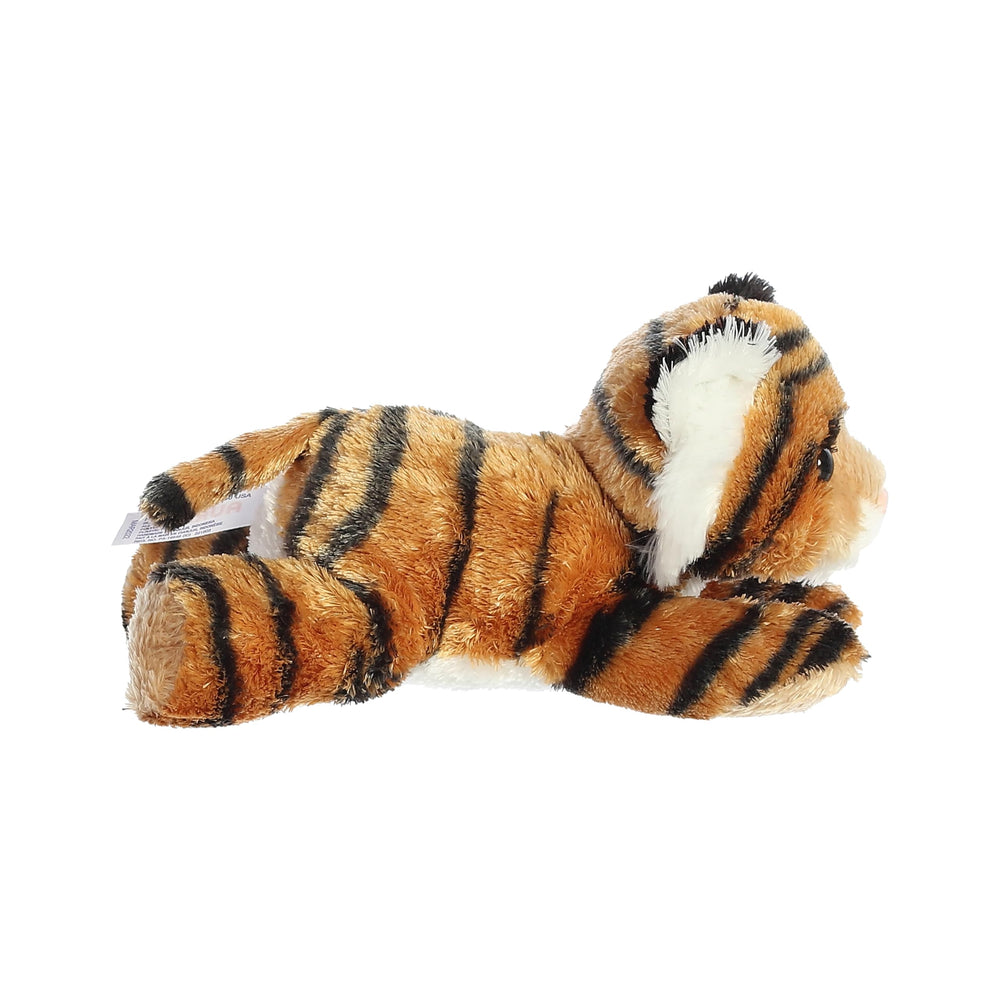 Aurora Tanya mini Flopsie tiger torso, ideal for tiny hands and gentle hugs.