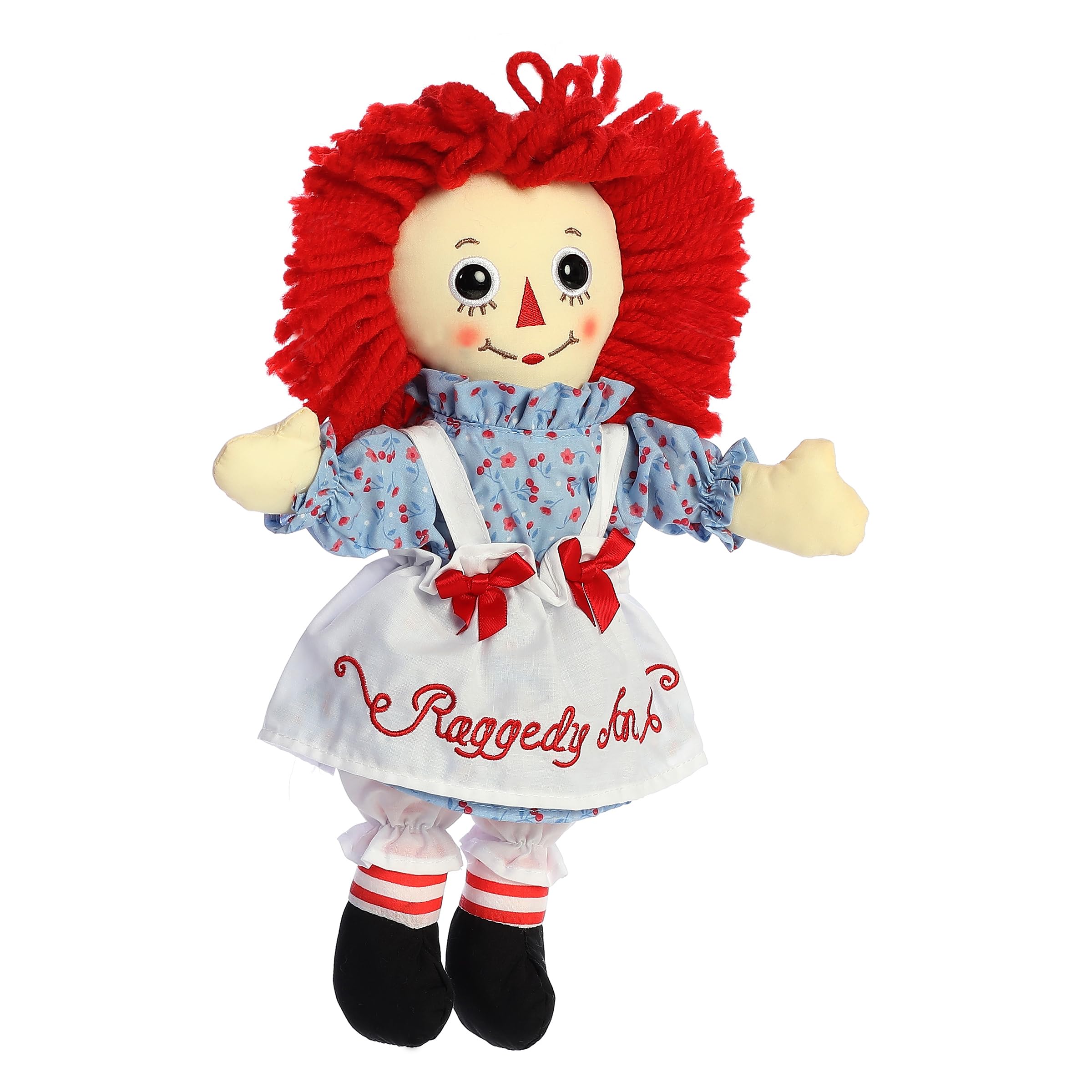 Aurora Timeless Raggedy Ann face detail shows soft features and vintage stitching.