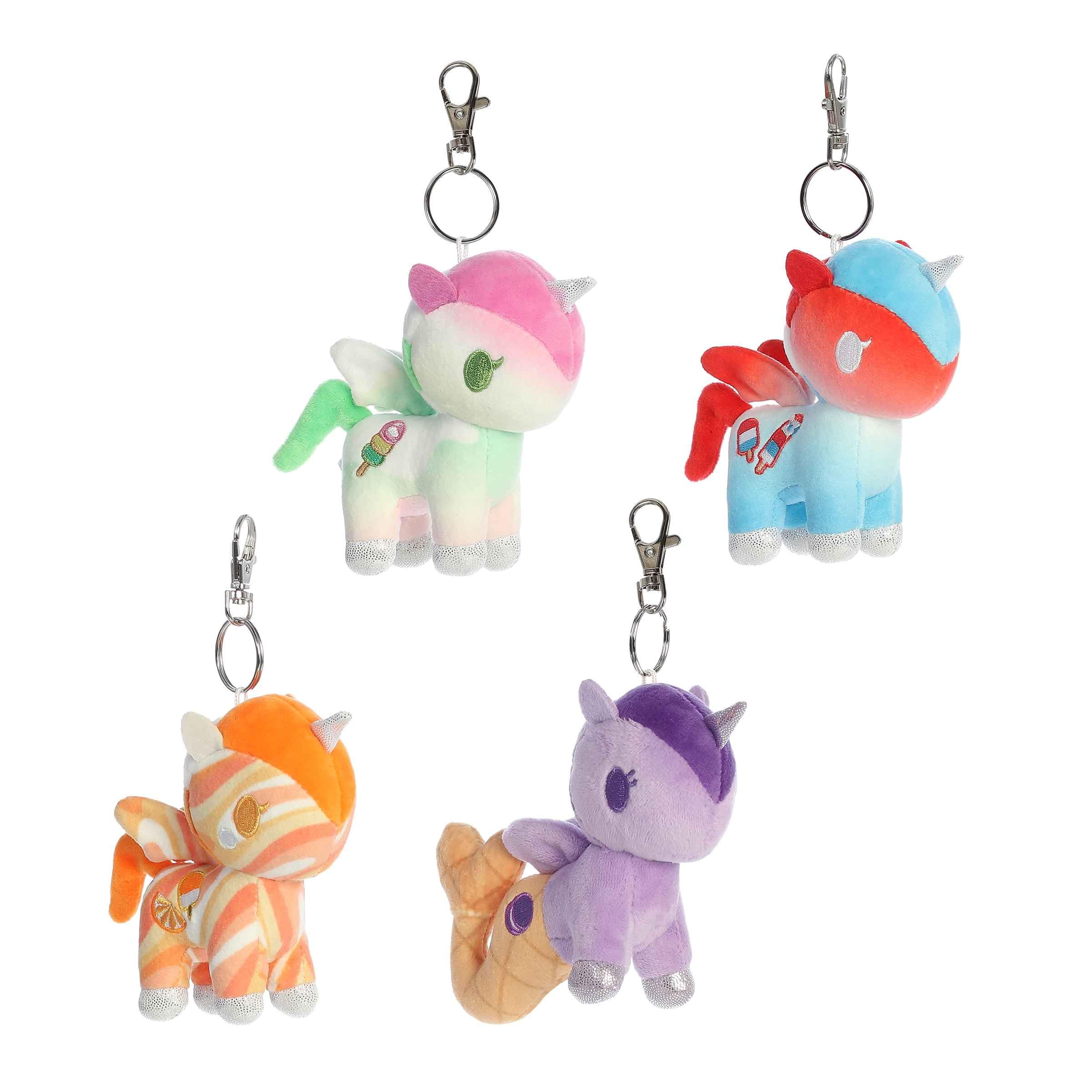 Aurora Tokidoki Frozen Treats plush clip, playful bag charm and collectible.