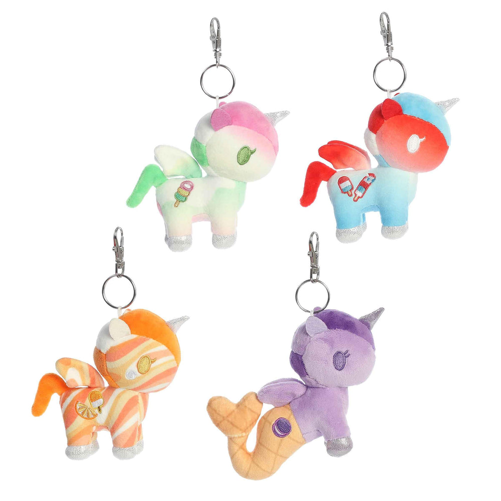 Aurora Tokidoki Frozen Treats plush colorful design, eye-catching for shelves or gifting.