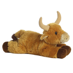Aurora Toro Bull Plush cuddling pose ready for bedtime stories.