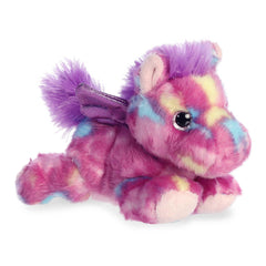 Aurora Tutti Frutti Pegasus plush with purple wings for imaginative play and cuddles.