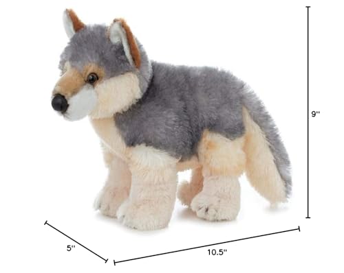 Aurora Wily Wolf Flopsie playful pose - ideal for gifts and cuddles.