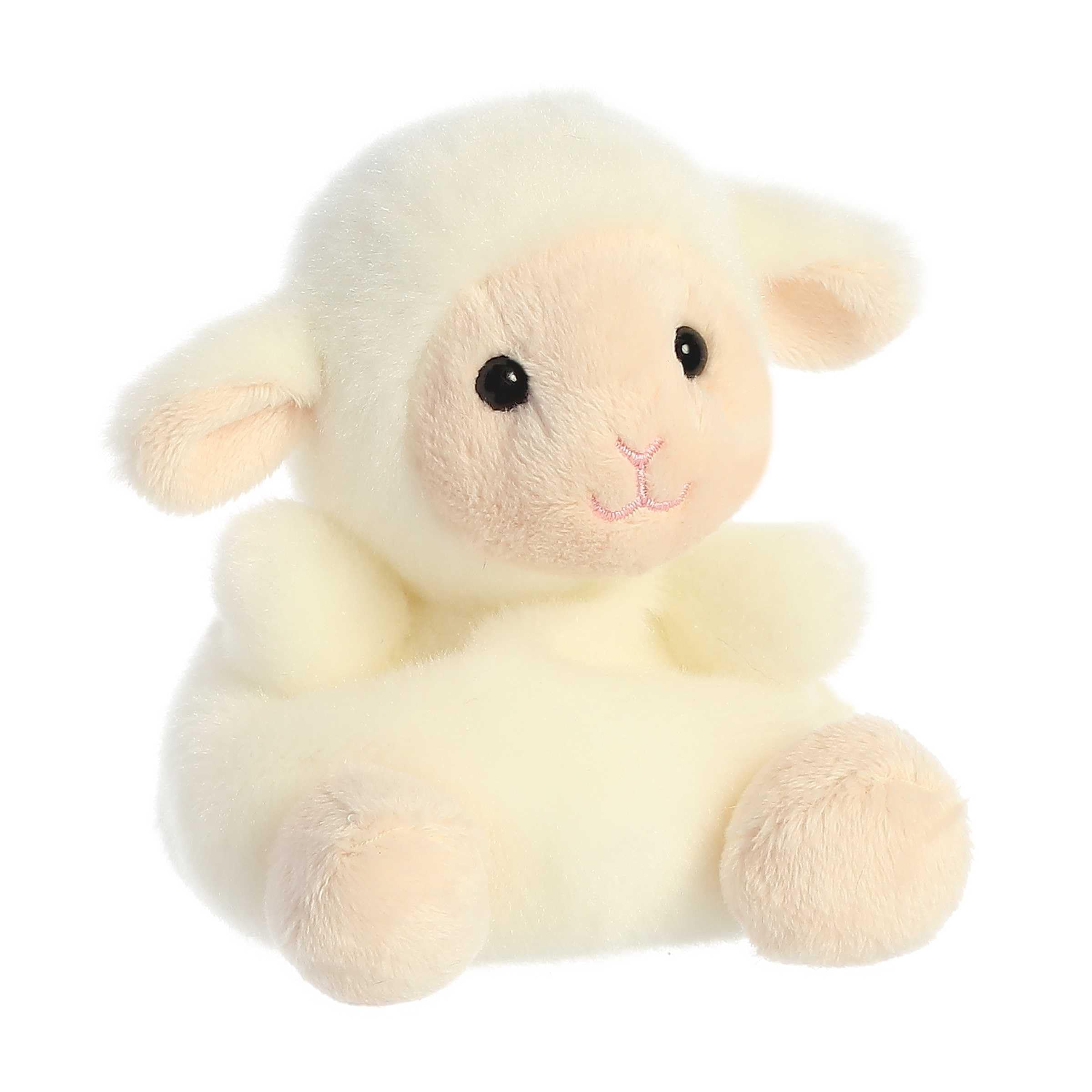 Aurora Woolly Lamb with bean pellets providing stable weight for cuddling