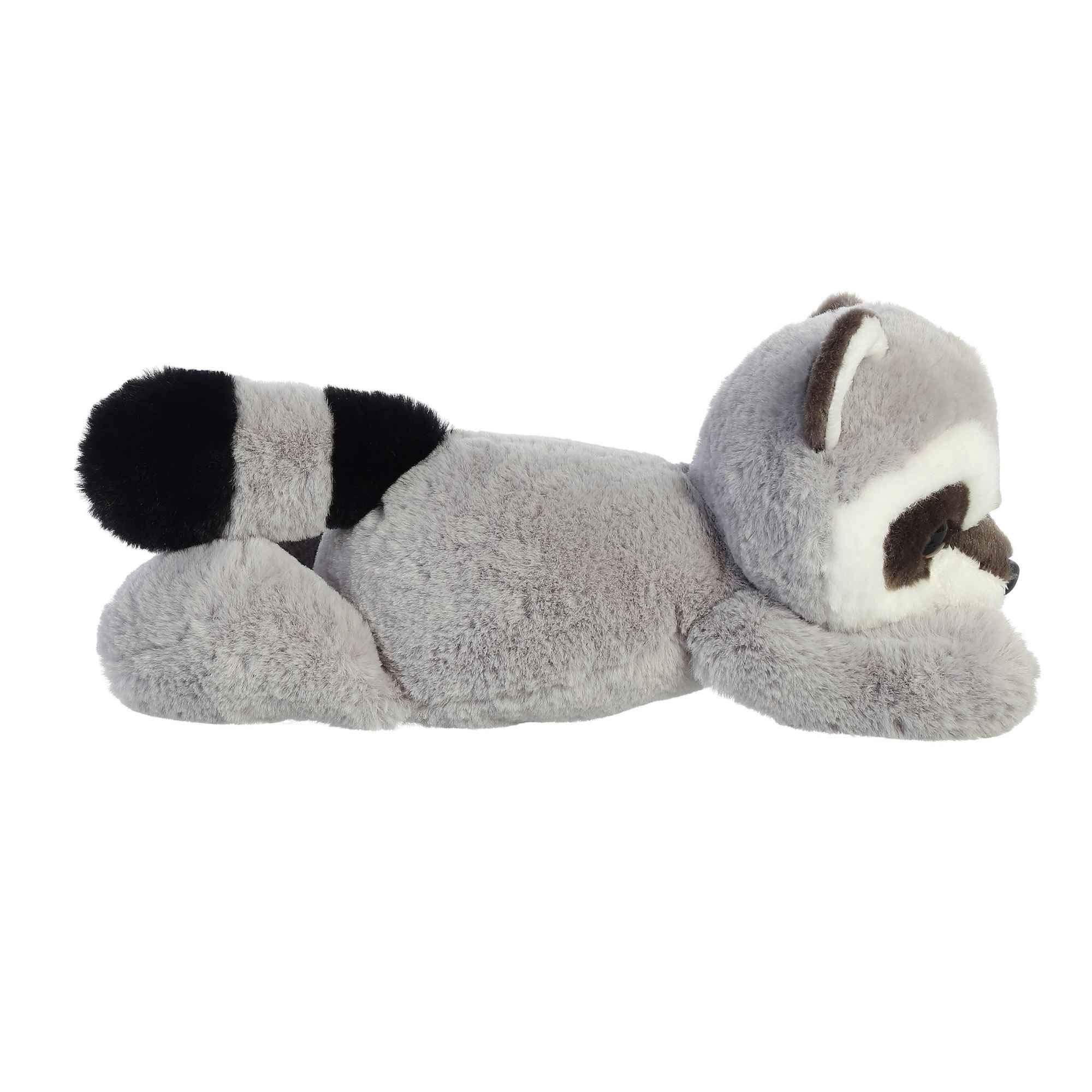 Aurora Roy Raccoon Flopsie is a soft, kid-friendly plush.