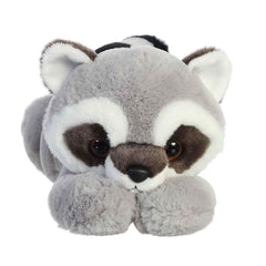 Aurora Roy Raccoon Flopsie has a friendly, inviting smile.