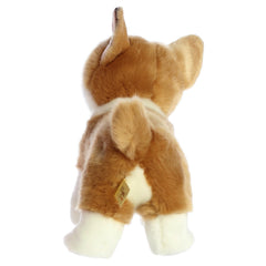 Aurora World Miyoni Corgi Plush's silky fabric delivers comforting texture during naps and hugs.