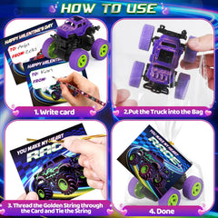 AuroTops 360-degree rotation monster trucks spark dynamic play.