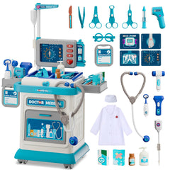 AuroTops Doctor Kit mobile cart with interactive lights for imaginative play