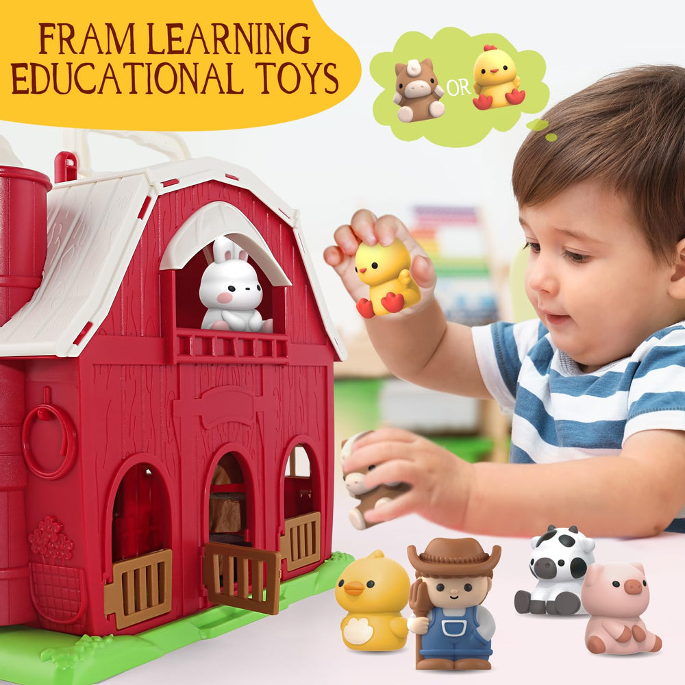 AuroTops pig duck chicken puppets in bright colors for exploration