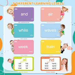 AuroTops flash cards color coded levels for easy sorting.