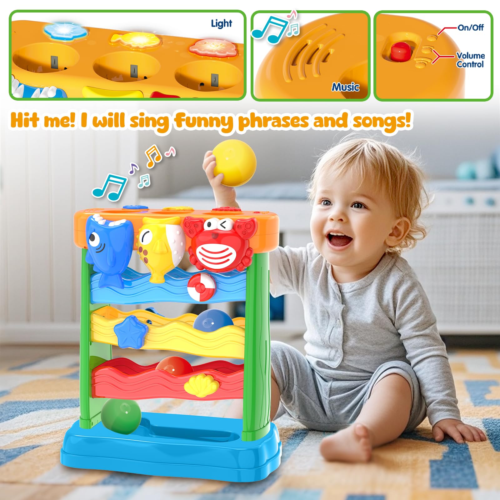 AuroTops red crab design offers colorful, safe play for curious toddlers.