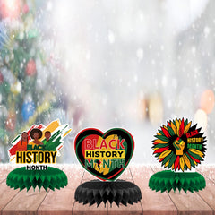 AUSHENKE Black History Month centerpiece pattern 6 versatile decor for classrooms