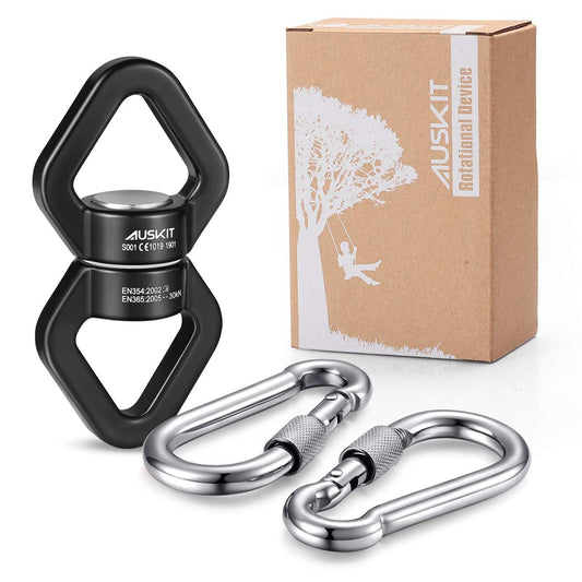 AusKit swing swivel 360-degree rotation for smooth, tangle-free swings.