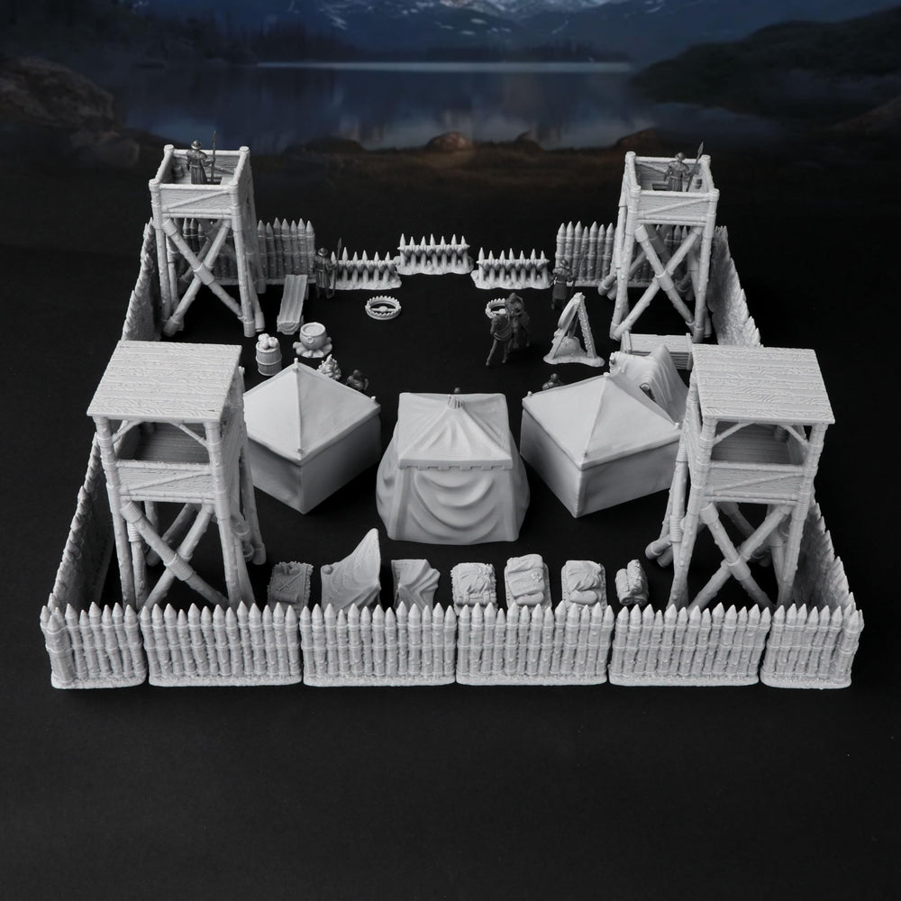 AUSPDICE AF676 camp assembly showing modular pieces in action