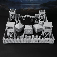 AUSPDICE AF676 camp assembly showing modular pieces in action